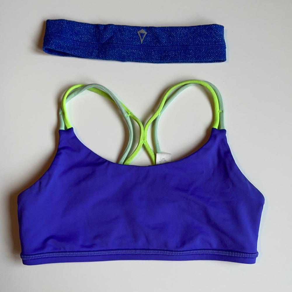Ivivva by Lululemon Athletic Bra and Headband
